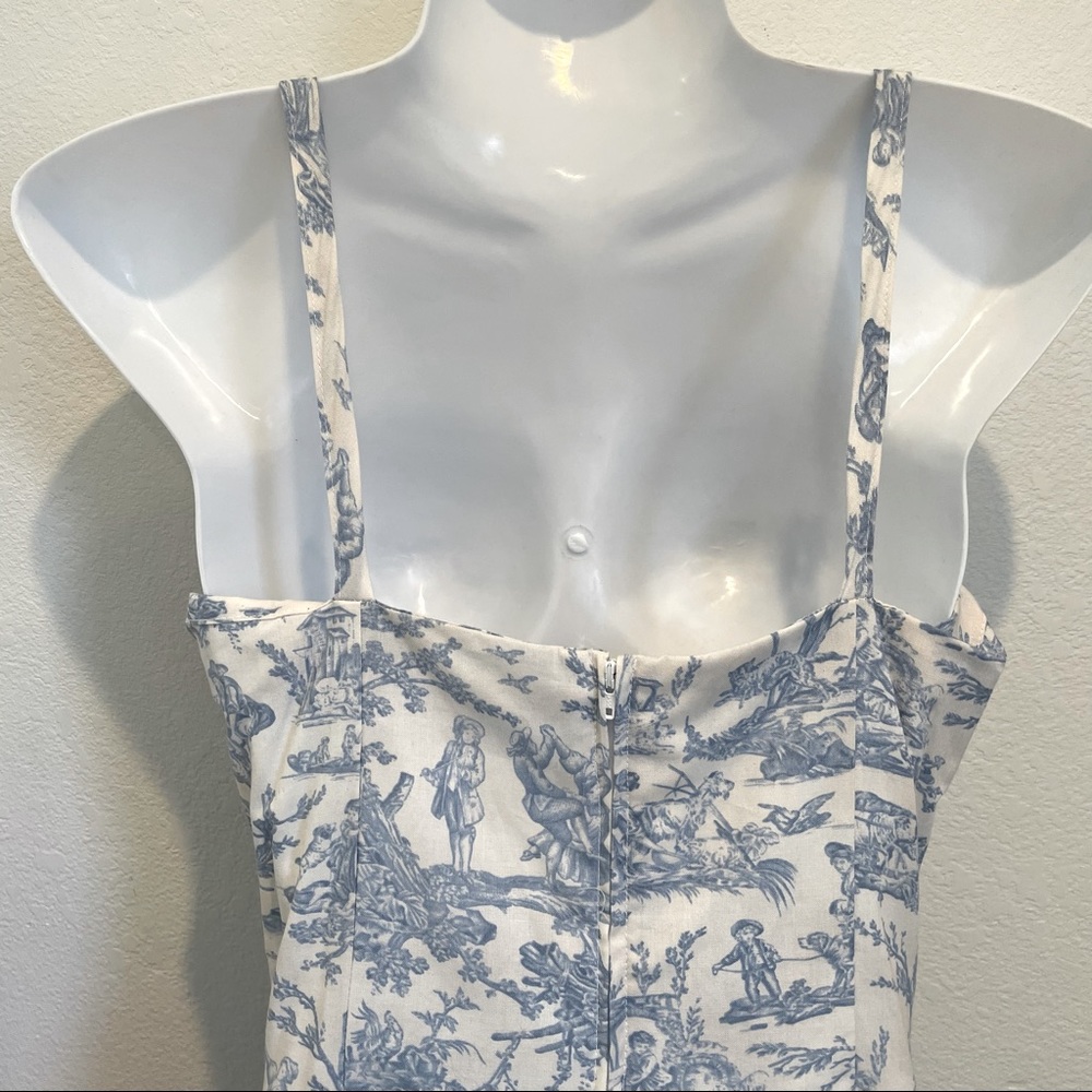 50s Bernie Dexter “Paris” Toile Swing Sundress S - Picture 10 of 12